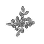 انگشتر نقره طرح شاخه و برگ