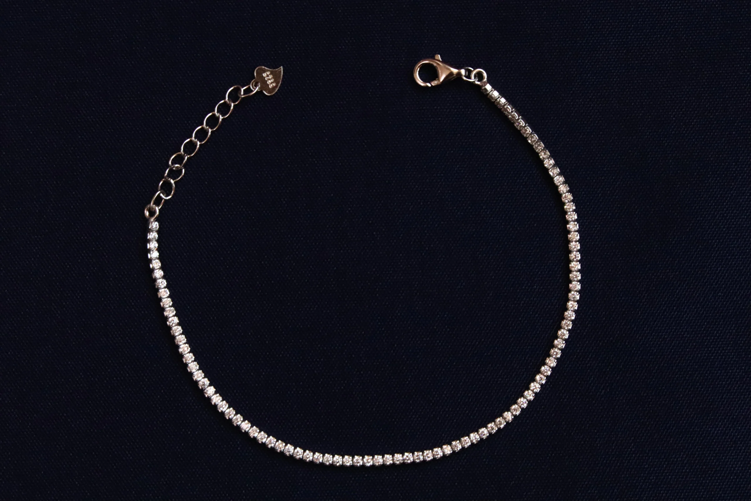 دستبند نقره تنیسی ایتالیایی 3 دستبند نقره تنیسی ایتالیایی-حوض نقره