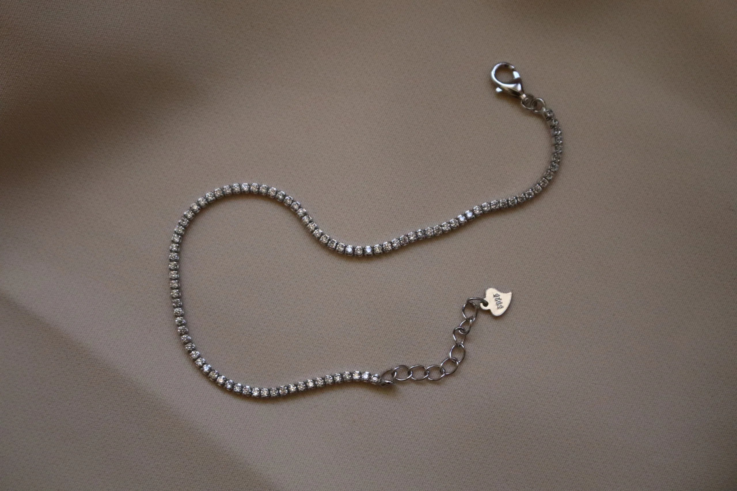 دستبند نقره تنیسی ایتالیایی 4 دستبند نقره تنیسی ایتالیایی-حوض نقره