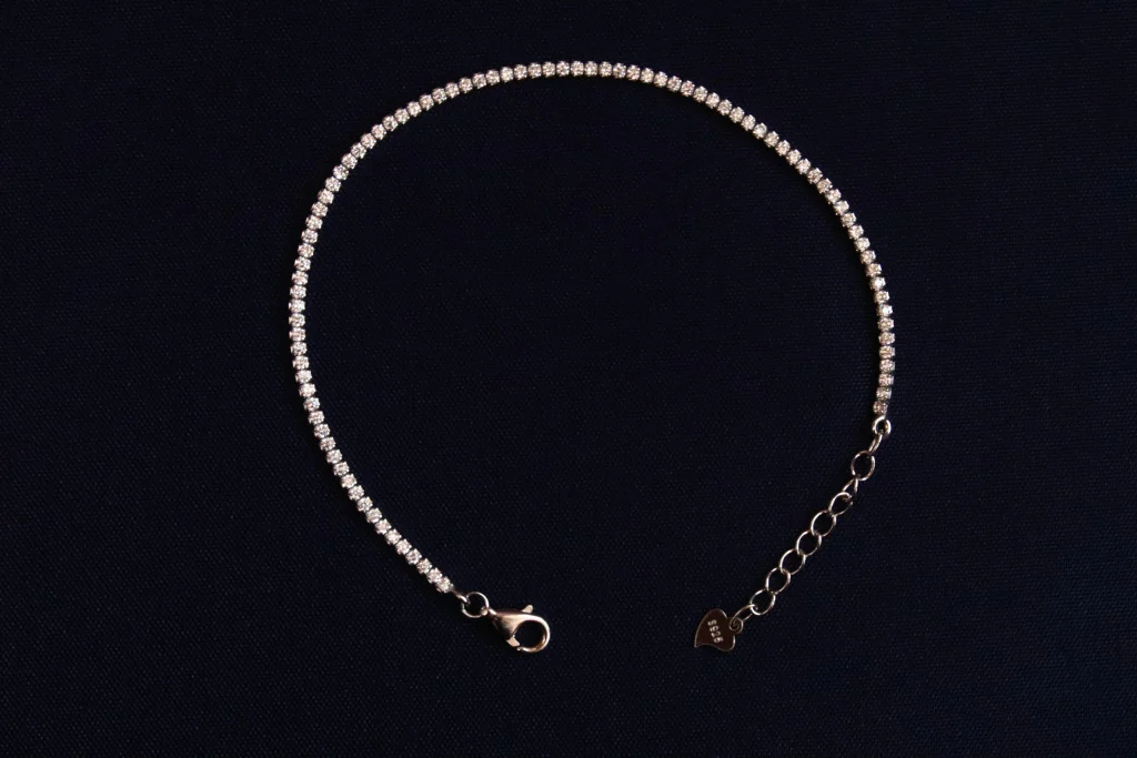 دستبند نقره تنیسی ایتالیایی-حوض نقره