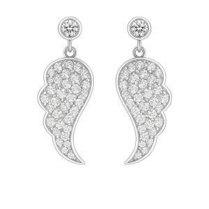 گوشواره نقره بال فرشته-حوض نقره