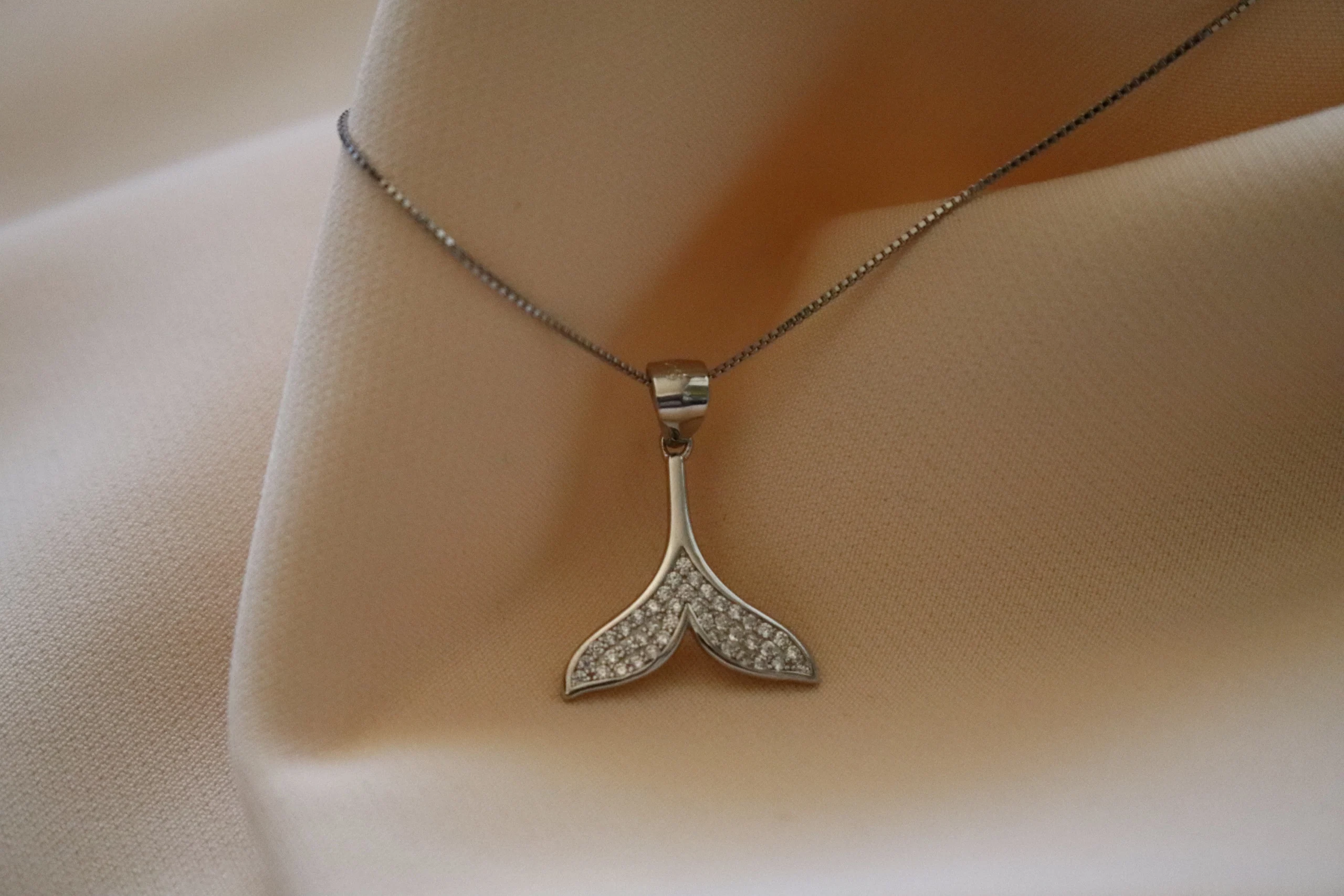 گردنبند نقره دم وال 4 گردنبند نقره دم وال-حوض نقره