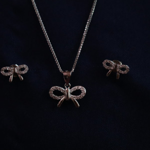 نیم‌ست نقره طرح پاپیون ایتالیایی-حوض نقره