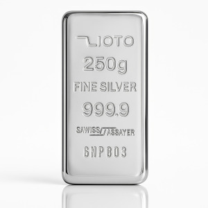 خرید شمش نقره ۲۵۰ گرمی زیوتو