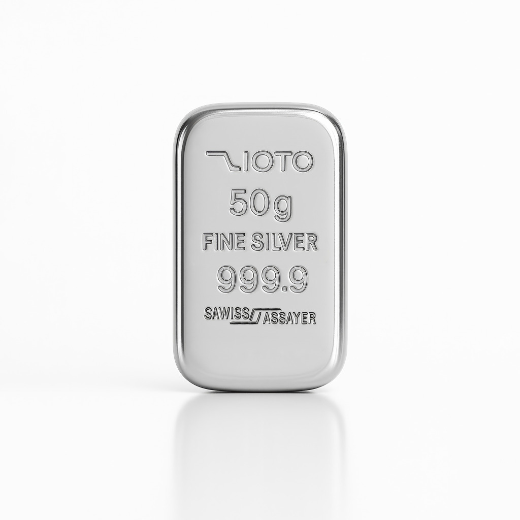 تفاوت شمش و ساچمه نقره؛ کدام برای سرمایهگذاری بهتر است؟ 2 خرید شمش نقره ۵۰ گرمی زیوتو