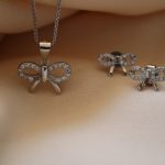 نیم‌ست نقره طرح پاپیون ایتالیایی