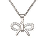 گردنبند نقره پاپیون