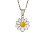 گردنبند نقره بابونه