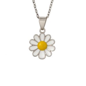 گردنبند نقره بابونه