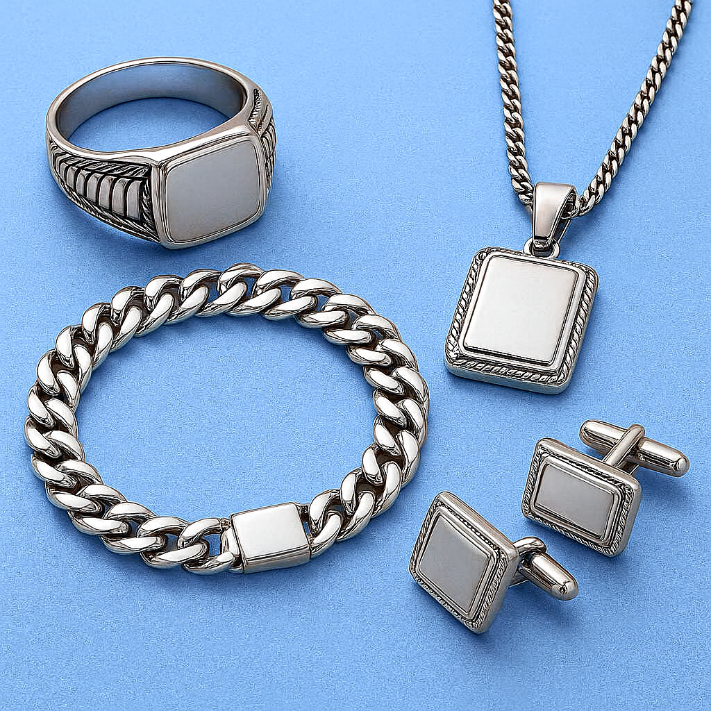 زیورآلات نقره مردانه | گالری حوض نقره