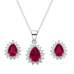 نیم ست نقره طرح سلطنتی اشکی