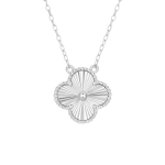 گردنبند نقره ونکلیف تک گل